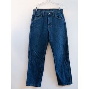 Wrangler 9650-1 MR Regular Fit Jeans Mens 30x29 Medium Wash Denim *Hemmed*